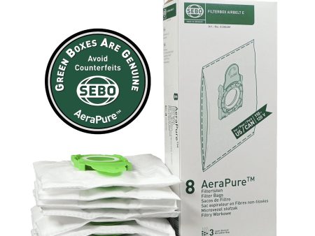 SEBO Airbelt E Ultra AeraPure Bags – 8 Pack Cheap