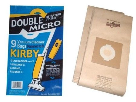 Legend 1 and 2, Heritage 2 and Generation 3 Dust bags - Pack of 9 Supply