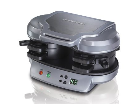 Hamilton Beach Dual Breakfast Sandwich Maker, Silver Online Sale