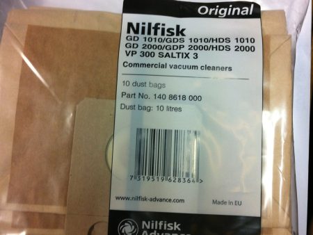 Genuine Nilfisk Saltix 10 Vacuum Cleaner Dust Bags 5 Pack Online