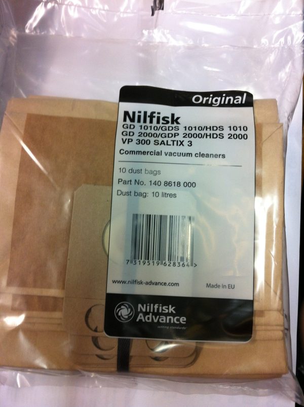 Genuine Nilfisk Saltix 10 Vacuum Cleaner Dust Bags 5 Pack Online