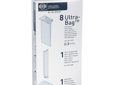 X Series service box - 8 Microfibre dustbags, 1 Pre filter and 1 Post filter 5094ER on Sale