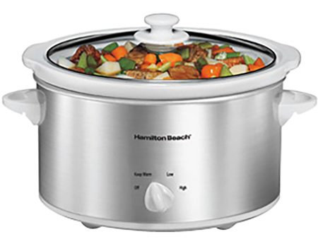 Hamilton Beach 4-Quart Slow Cooker, Oval Fashion