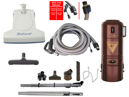 Cyclovac H725 Complete Central Vacuum Package with Turbocat Head For Discount