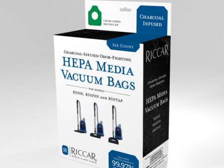 Riccar Simplicity Charcoal Infused HEPA Media Bags (6-Pack) [RCHC-6] Cheap