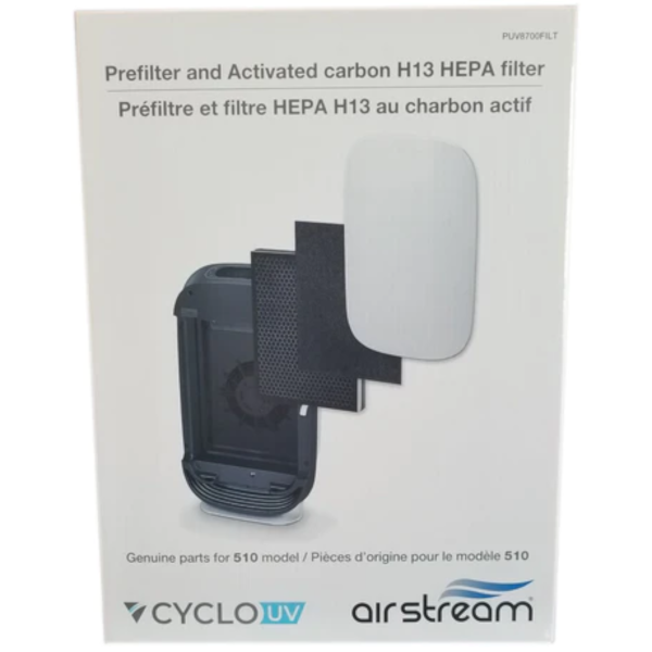 Airstream UV Prefilter & Activated Carbon H13 HEPA Filter for 510C UVC Air Purifier Fashion