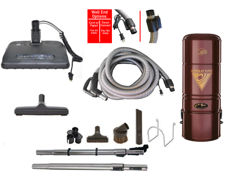 Cyclovac H615 Complete Central Vacuum Package with EL6 Power Head Cheap