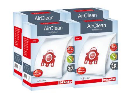 Miele FJM AirClean Bags Case Lot (4 Boxes) Online Hot Sale