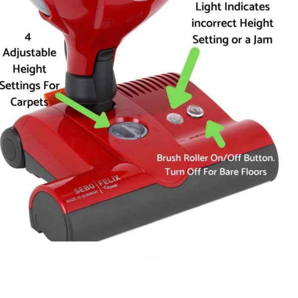 Sebo Felix Premium Upright Vacuum - Rosso - 9809AM Sale