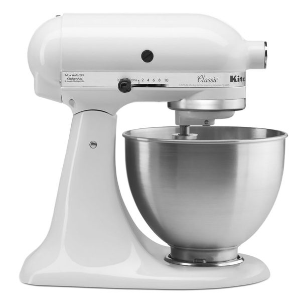 KitchenAid Classic Series 4.5 Quart Tilt-Head Stand Mixer, White For Cheap