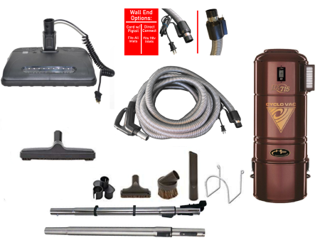 Cyclovac H725 Complete Central Vacuum Package with EL6 Power Head Hot on Sale